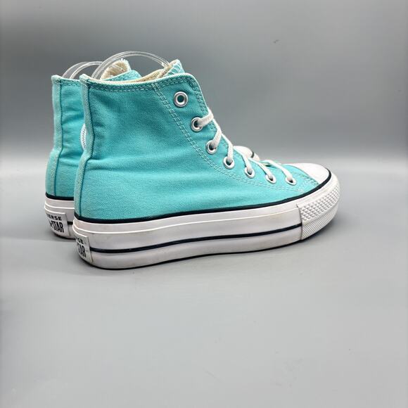 Converse Shoes Womens 6.5 Blue Chuck Taylor All Star High Top Platform Sneakers - Picture 7 of 9